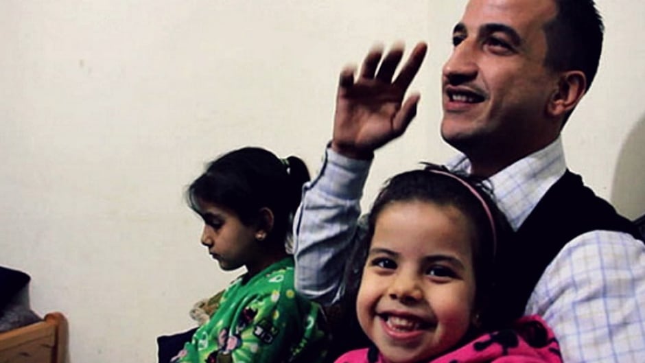 After fleeing Syria for Lebanon, the first family member Anas, of 8 asylum-seekers has arrived in Canada, thanks to The Ripple Refugee group.