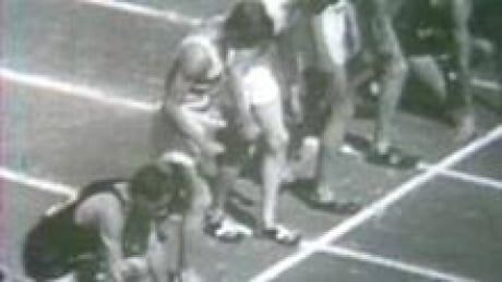 The world's fastest men face off against each other during the 1954 Miracle Mile race in Vancouver. Vancouver's four-minute 'Miracle Mile' race