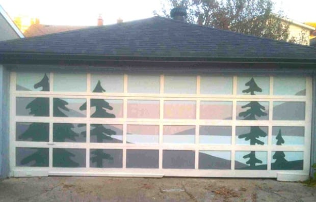 After photo of garage on lane between Kenwood and Wychwood