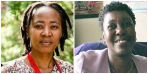 Vuyiseka Dubula and Dorothy Onyango