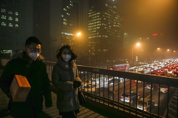 Beijing bad air quality Nov 30 2015 smoggy overpass