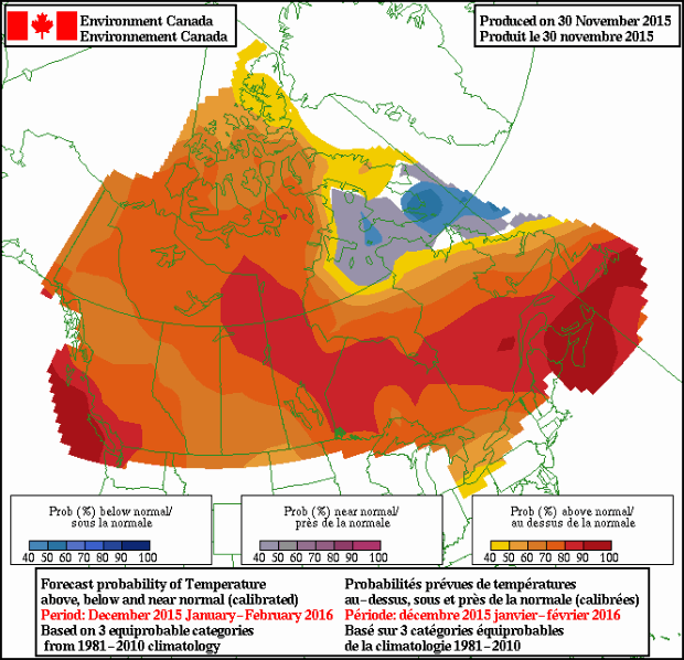 40 chance of 'above normal' temps for Windsor this winter CBC News