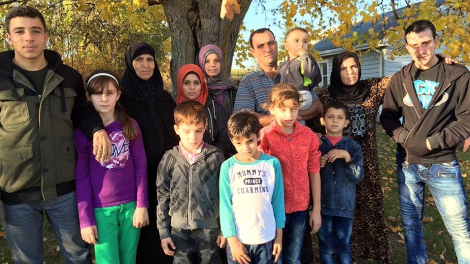 Abdel Malek Al Jassem, Sawsen Mustafa and their family in Bloomfield, Ont.