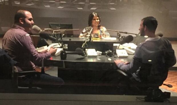 Anas in studio with Piya