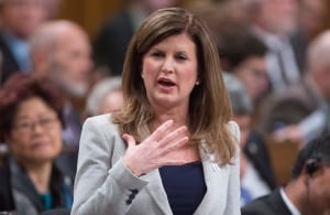 Rona Ambrose reacts to Friday's throne speech