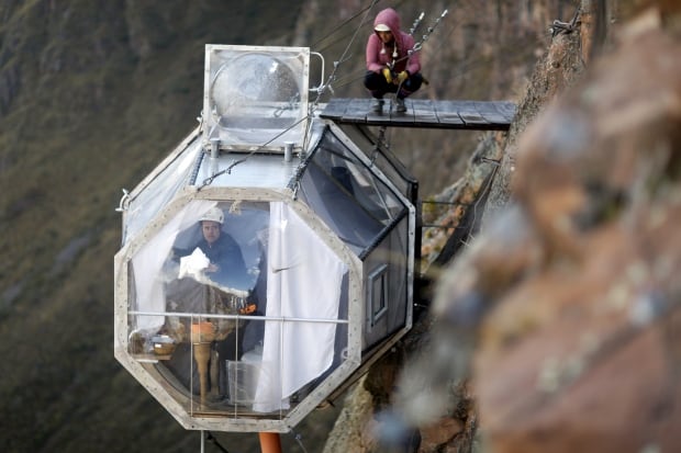 Zip Line Harness >> Peru's Skylodge pods next best thing to a night in a condor nest - World - CBC News Zip Line Harness >> Peru's Skylodge pods next best thing to a night in a condor nest - World - CBC News