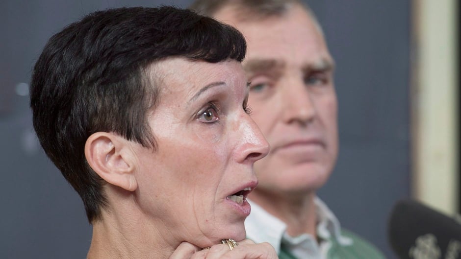 Brenda Webb and her husband Darrell in Halifax on Wednesday, Oct. 28, 2015. At the time, her son Landon Webb, declared legally incompetent by the courts, hadn't been seen since Oct. 15, when he left a rehabilitation centre in Nova Scotia's Annapolis Valley.