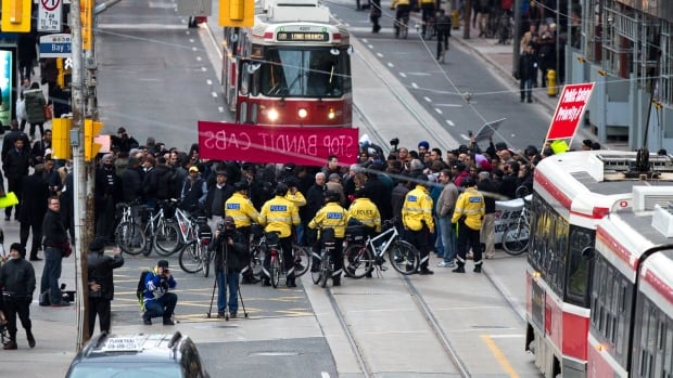 Taxi protest