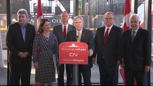 Luc Jobin, CN Rail, syrian refugee announcement Dec. 11, 2015