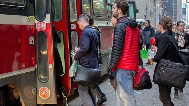 Rear boarding TTC streetcar