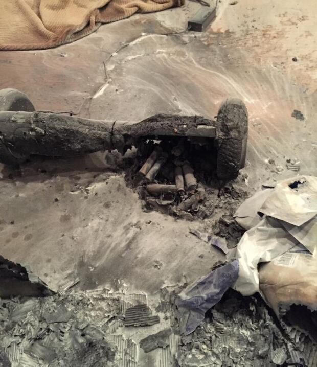 Hoverboard fire