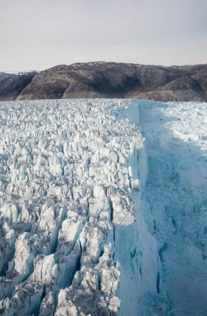 Helheim Glacier in Southeast Greenland