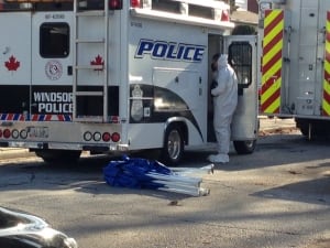 Investigator at scene of Oak Street shooting