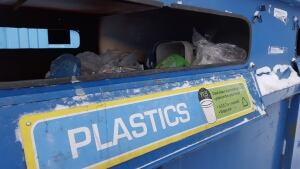 Recycling bin in Yellowknife