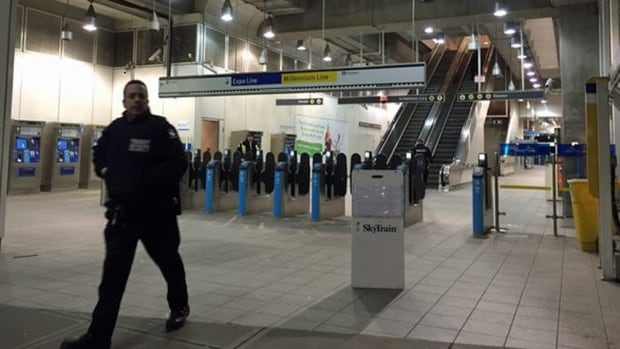b.c. earthquake skytrain closed