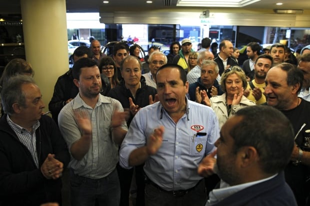 URUGUAY PROTEST UBER TAXI DRIVERS