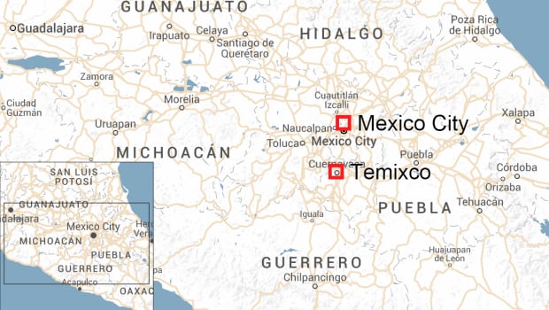 Mexico map Temixco
