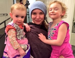 Caroline Crompton-Griffith with two of her daughters