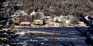Little Bay Islands new years day snowfall