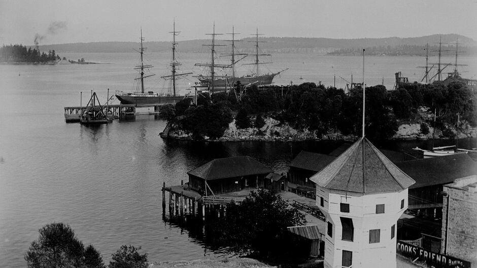 Nanaimo Harbour, British Columbia ca.1906.