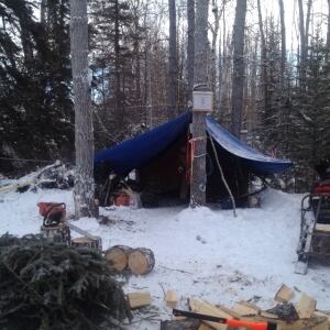 Site C protest camp tent