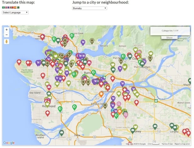 vancouver welcome map