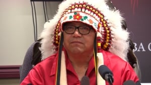 Chief of Pine Creek First Nation Charlie Boucher