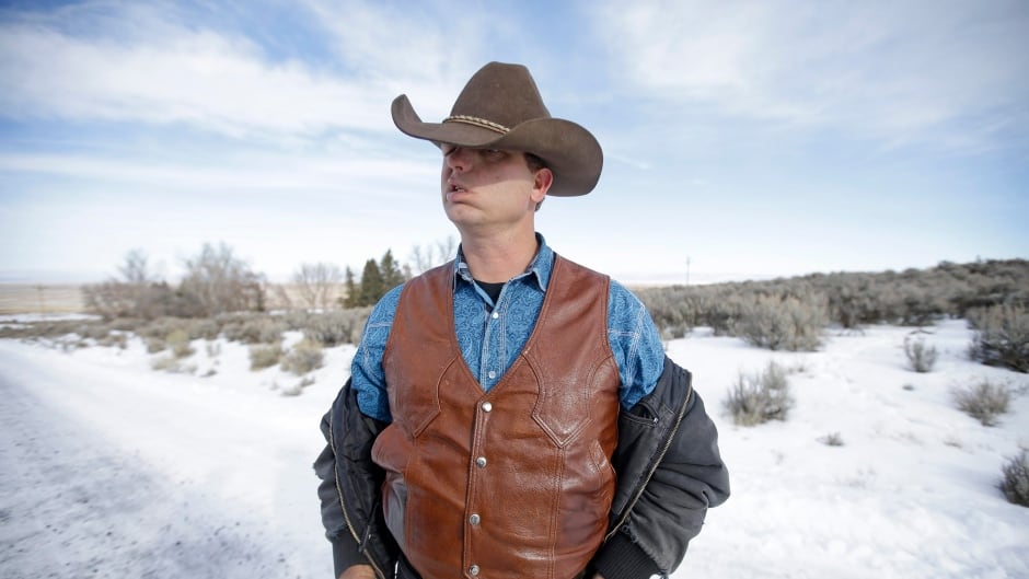 Ryan Bundy, one of the sons of Nevada rancher Cliven Bundy, speaks with a reporter at Malheur National Wildlife Refuge on Wednesday, Jan. 6, 2016, near Burns, Ore. With the takeover entering its fourth day Wednesday, authorities had not removed the group of roughly 20 people from the Malheur National Wildlife Refuge in eastern Oregon's high desert country.