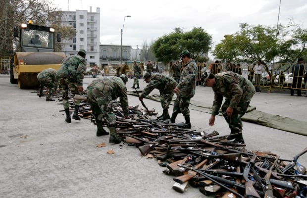 URUGUAY has a lot of guns for South America