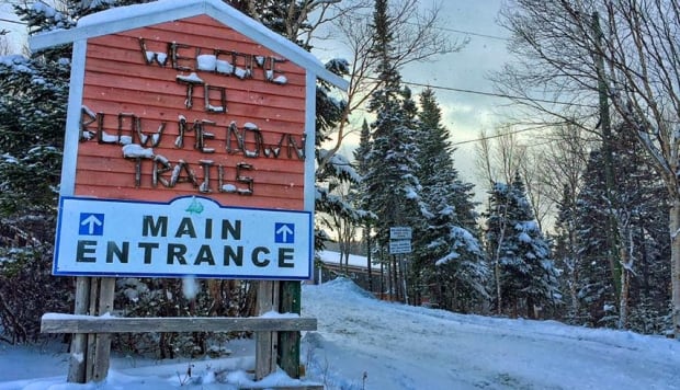 Blow Me Down Ski Club sign