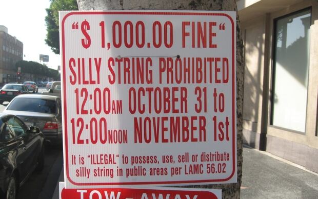 Silly String Prohibited