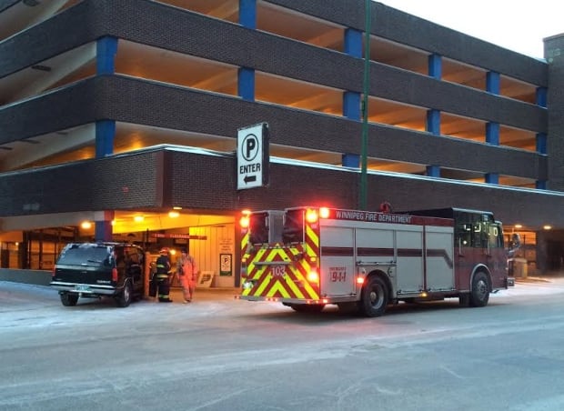 Parkade crash