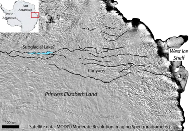 New Canyon in Antarctica