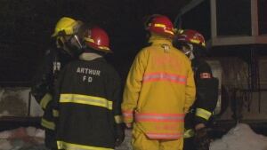 Mount Forest Barn Fire
