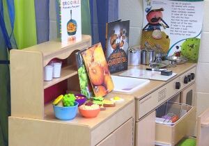 Kitchen area - Kindergarten demo classroom