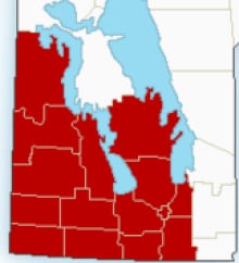 Cold warning southern Manitoba