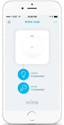 Wink hub on iPhone