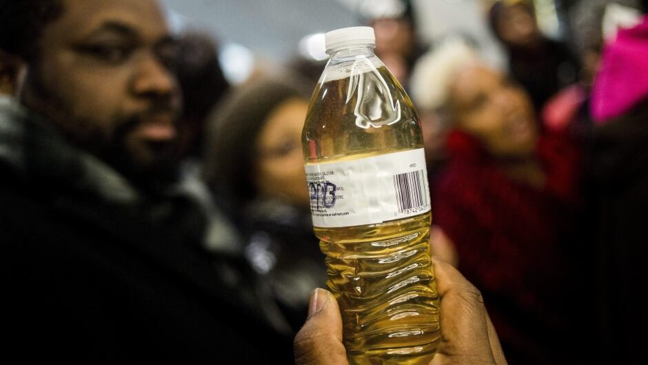 More than 150 people tried to flood the lobby of the Romney Building in protest, Jan. 14, 2016, where Gov. Rick Snyder's office resides, asking for his resignation and arrest in relation to Flint's water crisis.