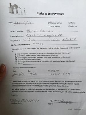 victoria renoviction worries