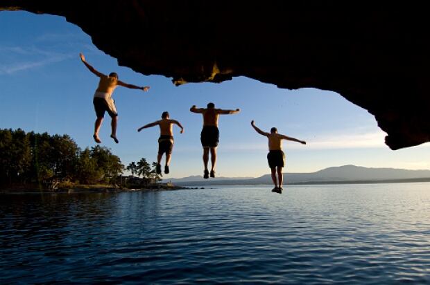 Gabriola jumping