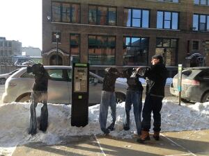 Frozen pants in Minneapolis