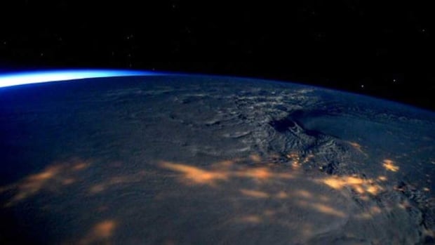 U.S. East Coast snowstorm from space