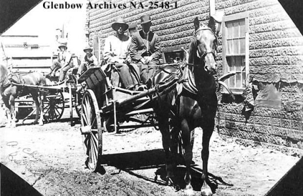 A delivery cart for Pat Burns & Company