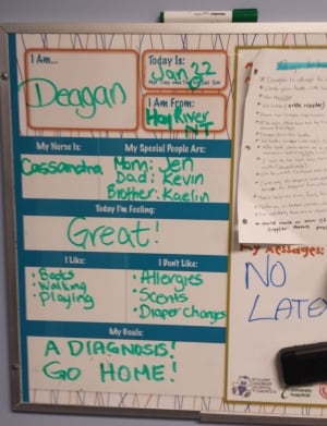 Deagan's hospital chart
