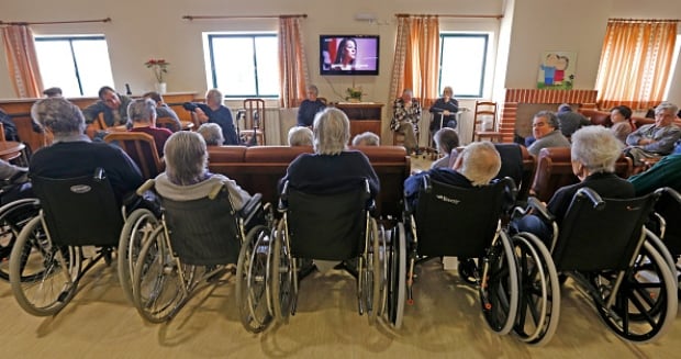 Seniors in nursing home in Portugal