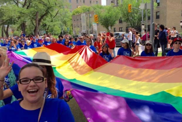 Pride Winnipeg 2015 flag