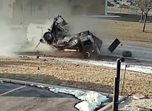 Windsor crash close-up