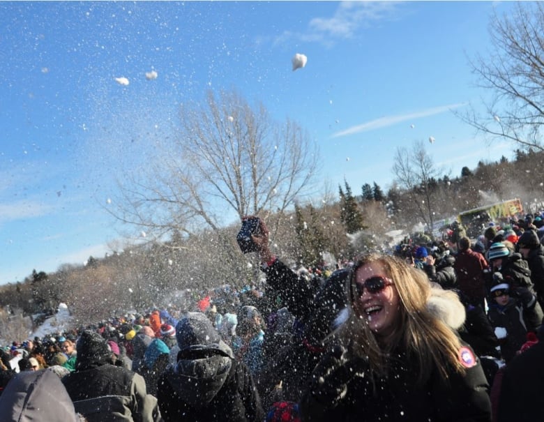 Adult Snowball Fight