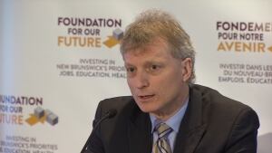 Finance Minister Roger Melanson