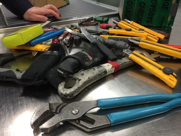 Confiscated items Iqaluit airport Feb. 2 2016